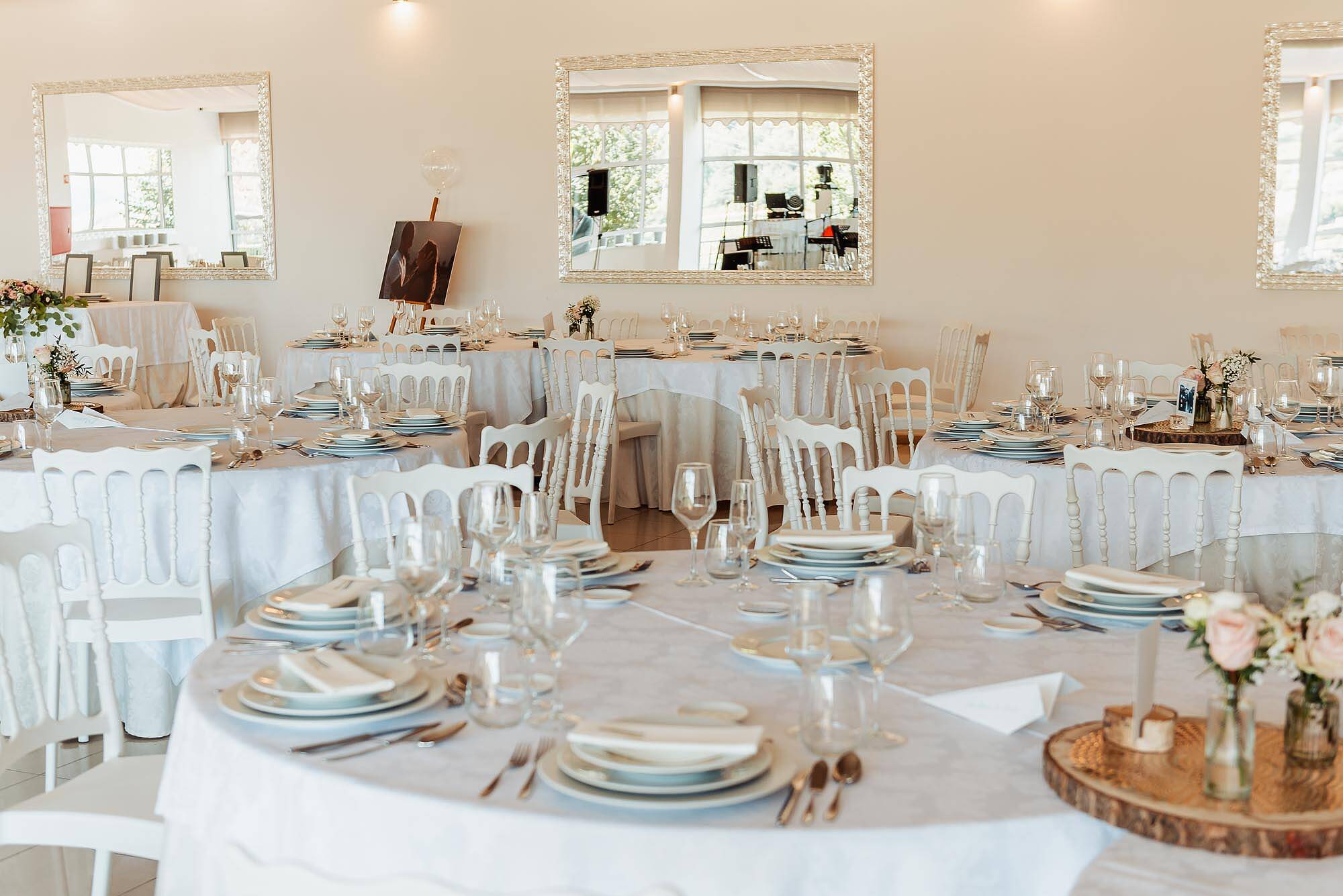 mesas de casamento na quinta encosta do crasto