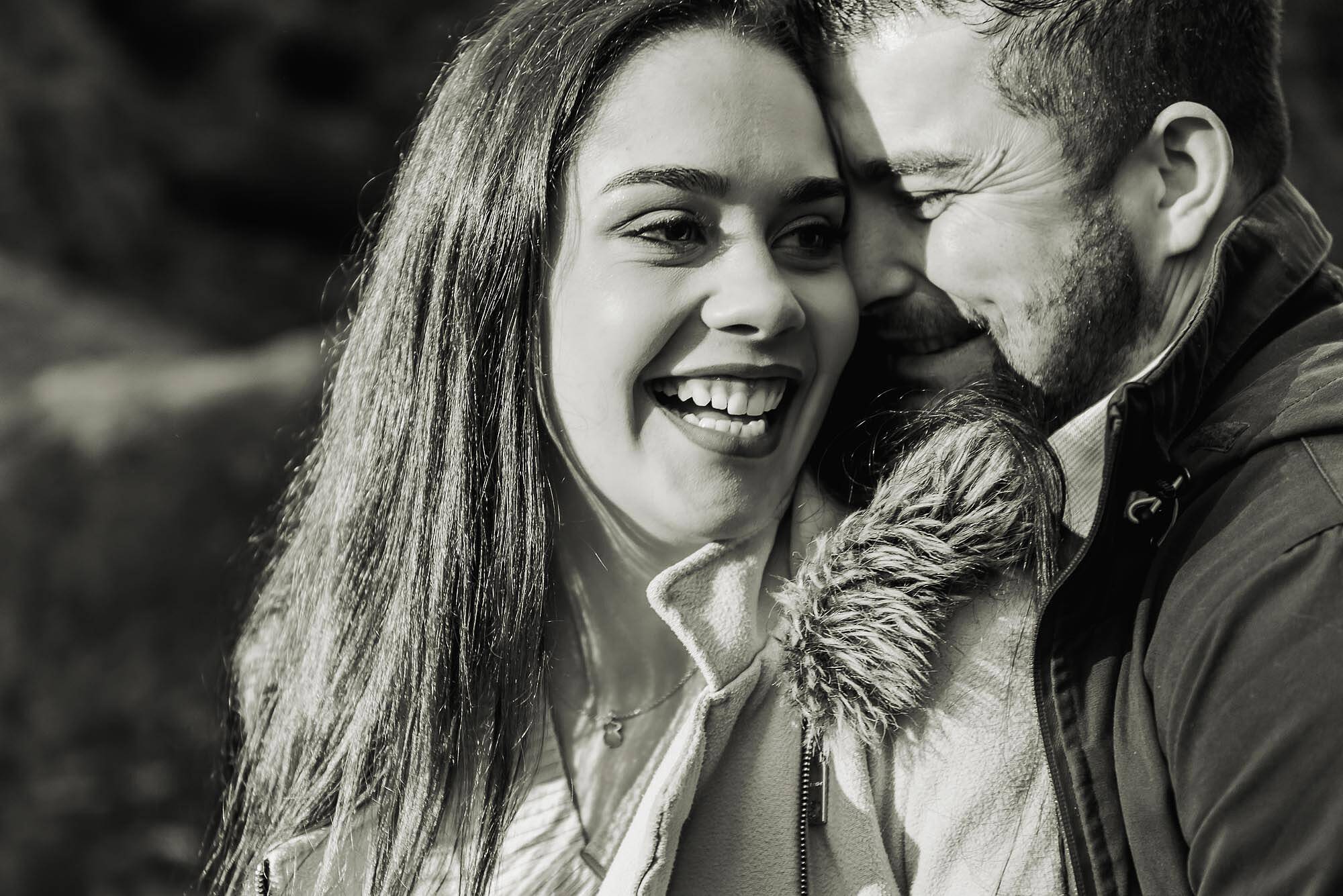 namorados a preto e branco