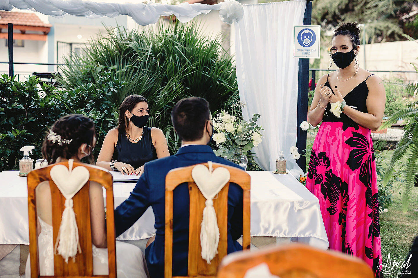 094_Julieta y Agustín - Casamiento en pandemia, salón del Jockey Carlos Paz
