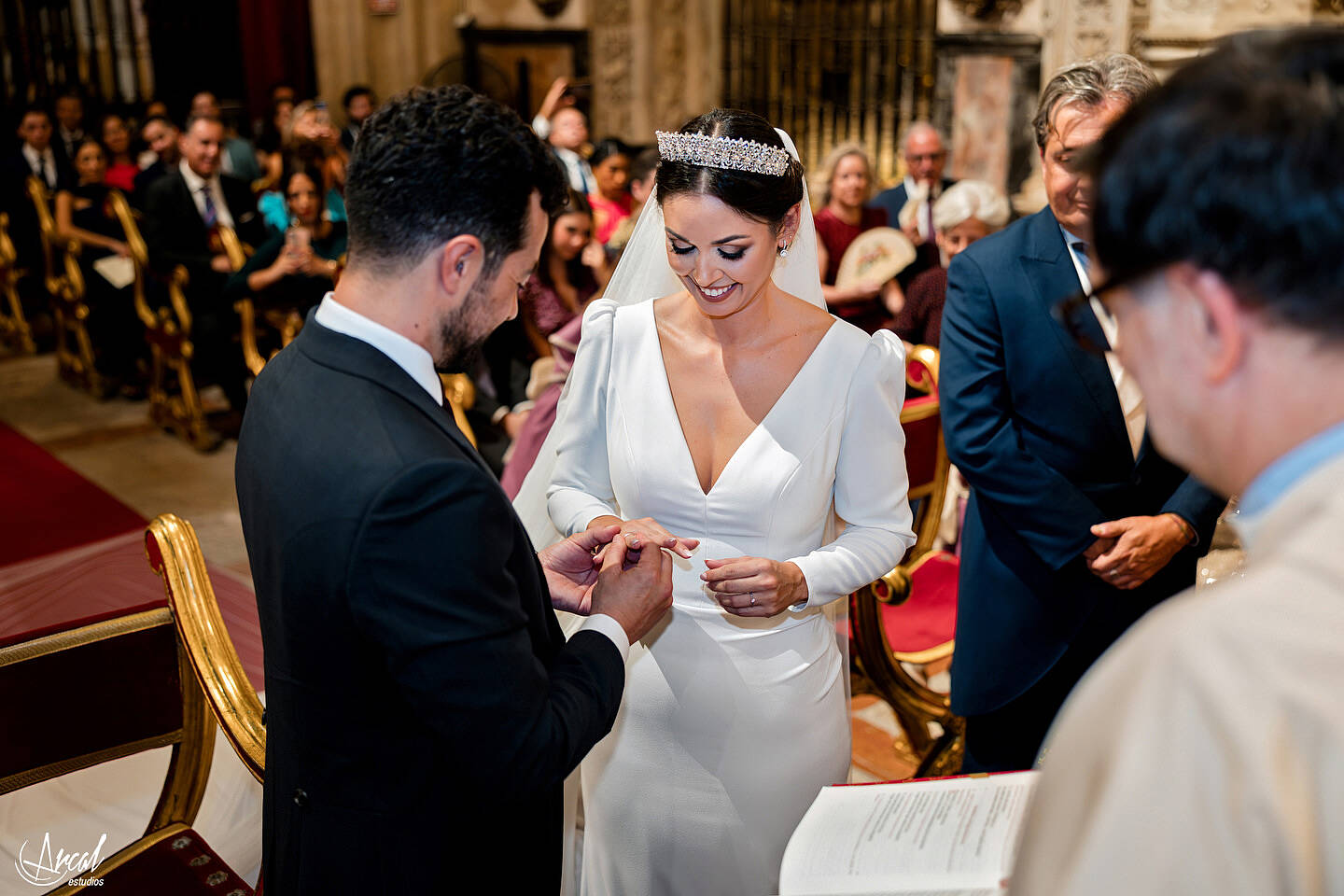 139_Ángela y Francisco boda en hacienda Al-Yamanah de Sanlúcar La Mayor de Sevilla, vestido de novia de pronovias, fotografía y vídeo by Arcal EstudiosA
