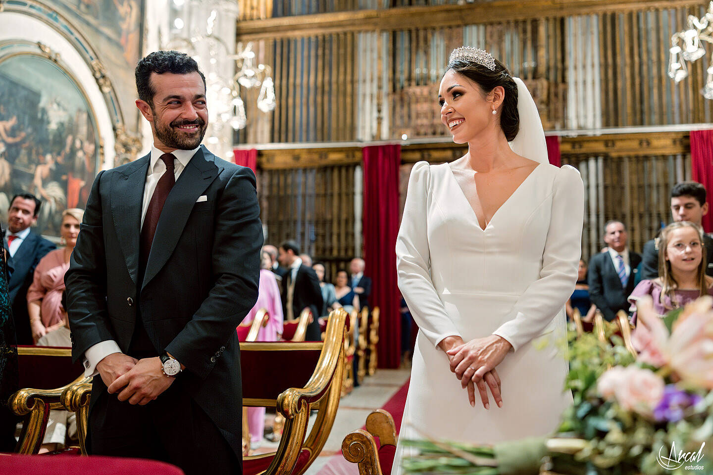 164_Ángela y Francisco boda en hacienda Al-Yamanah de Sanlúcar La Mayor de Sevilla, vestido de novia de pronovias, fotografía y vídeo by Arcal Estudios