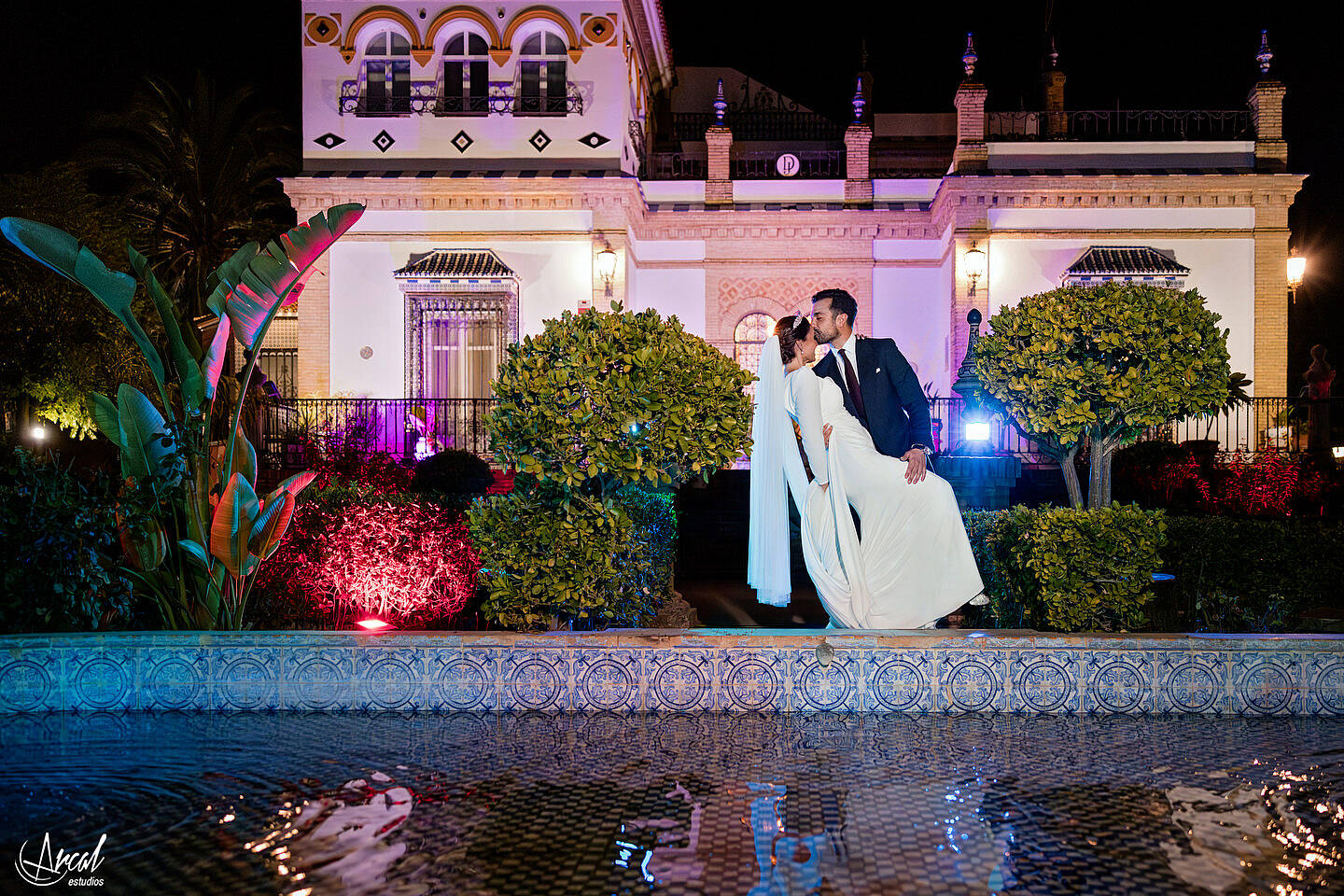 218_Ángela y Francisco boda en hacienda Al-Yamanah de Sanlúcar La Mayor de Sevilla, vestido de novia de pronovias, fotografía y vídeo by Arcal EstudiosA