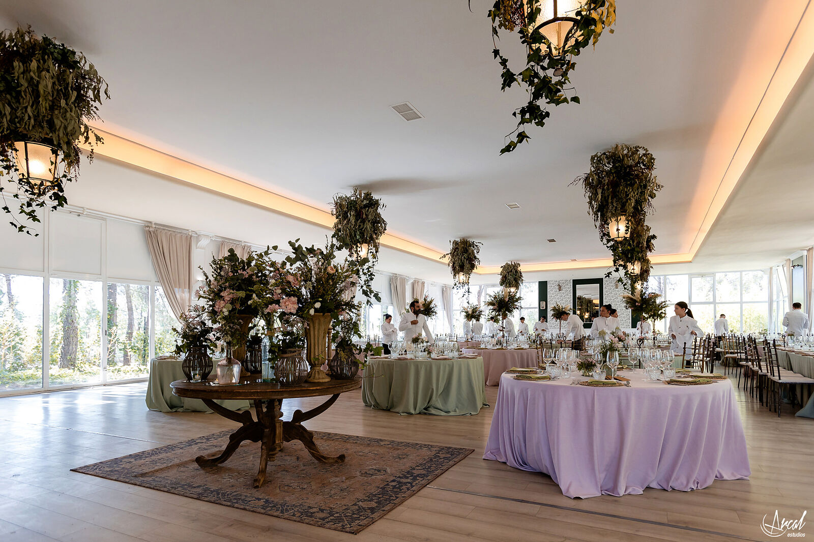 Decoración boho-chic en boda Madrid