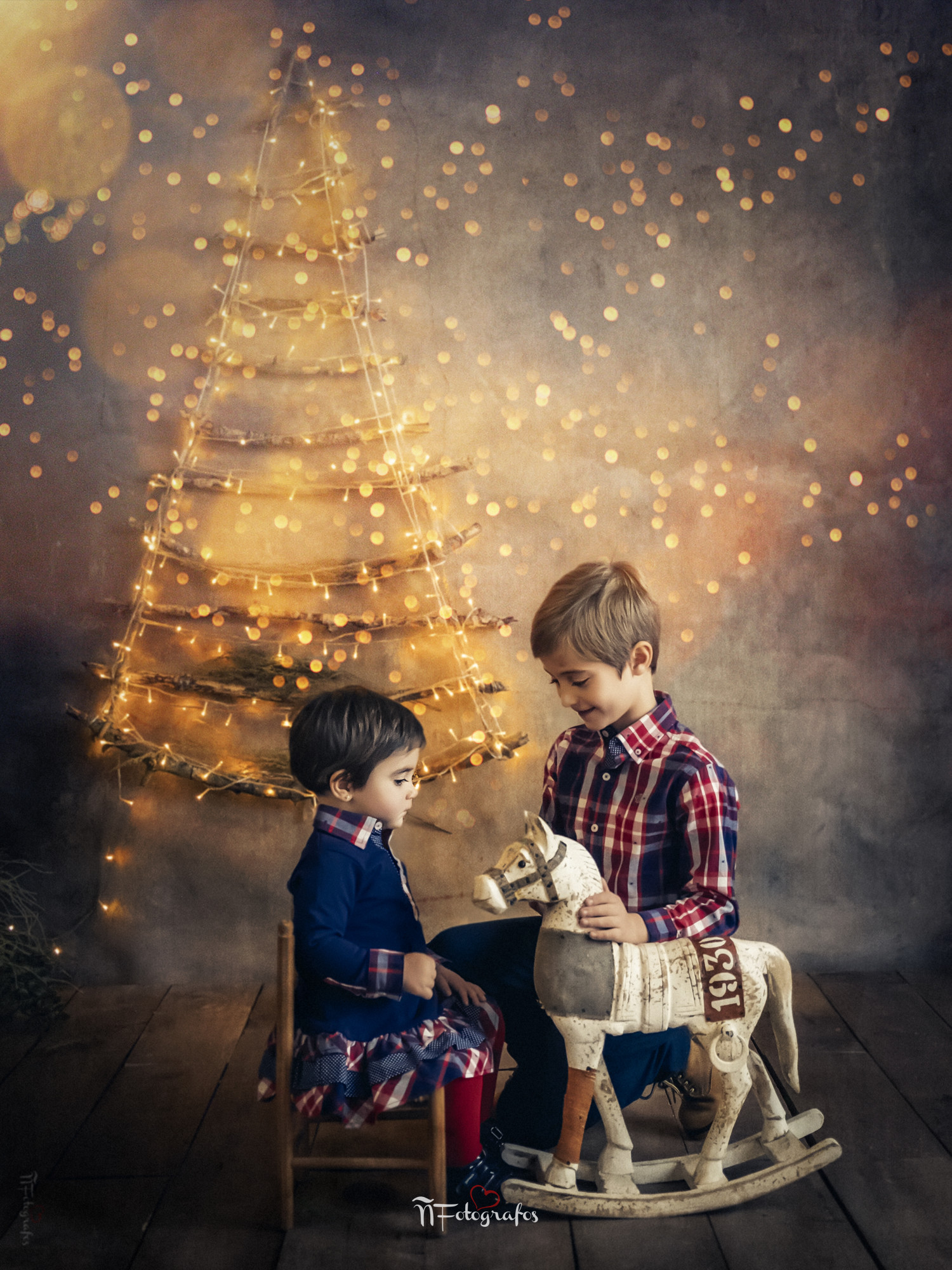 sesión de fotos navidad