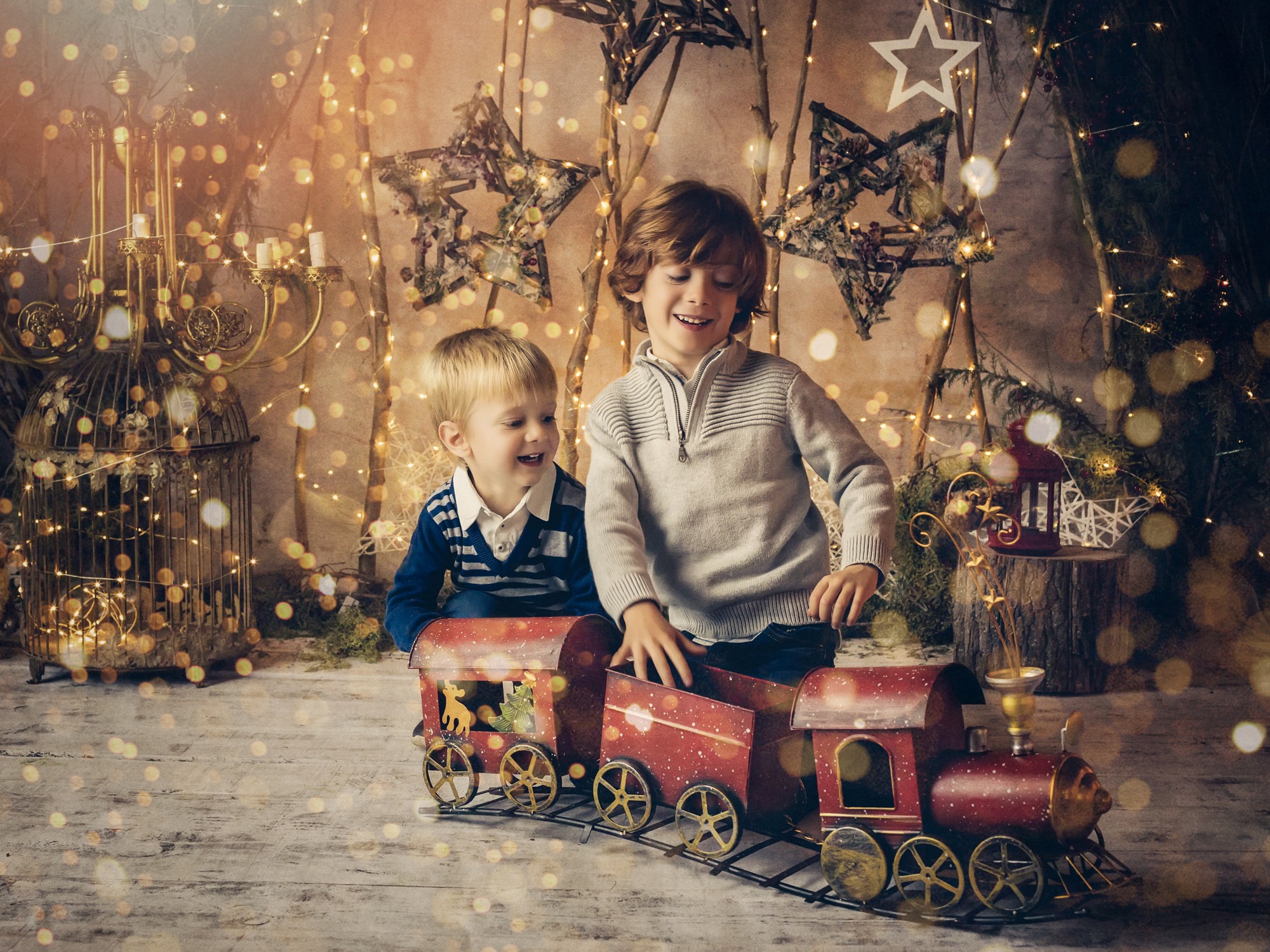 fotos de navidad hermanos