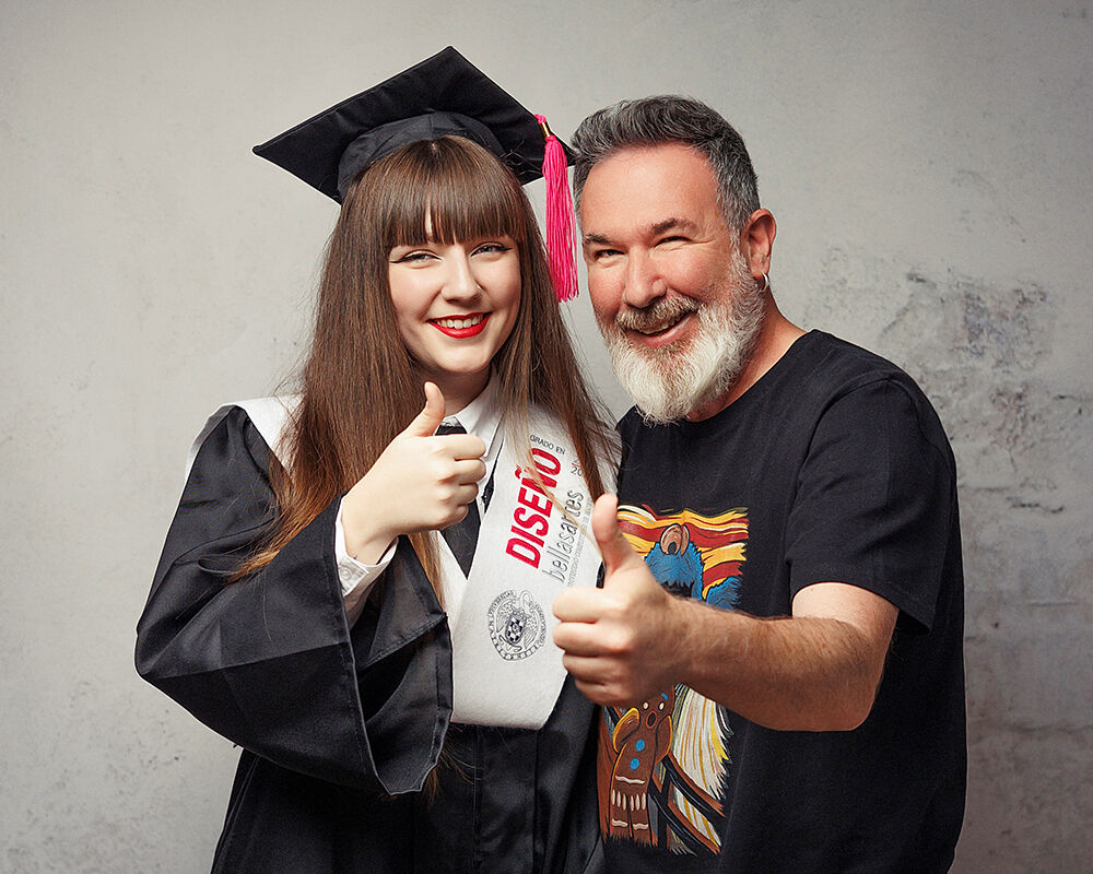 Sesión de graduación universitaria en Valladolid