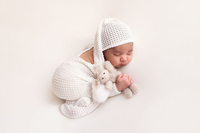 Bebé recién nacido en estudio en Badalona Barcelona