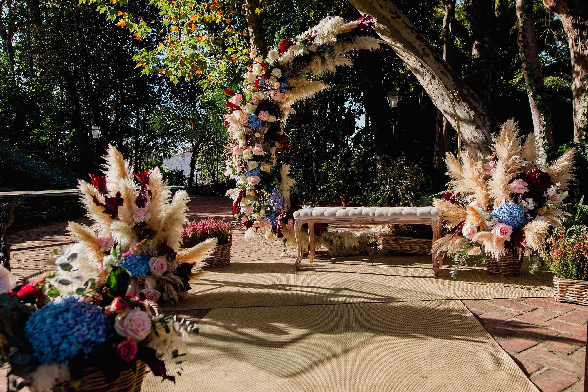 Boda hacienda del alamo machuno arte floral