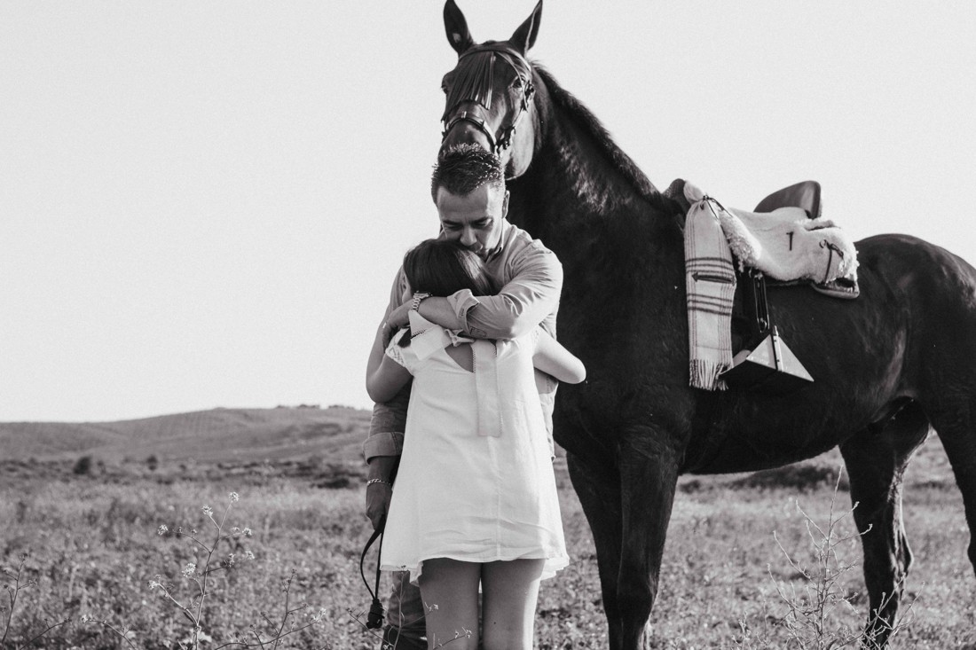 Fotografos de comunion en exteriores Málaga reportaje comunion con caballos 10