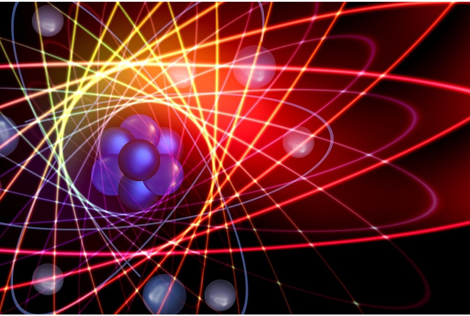 foto-cuántica-átomo-órbitas Órbitas de electrones en el núcleo de un átomo física cuántica