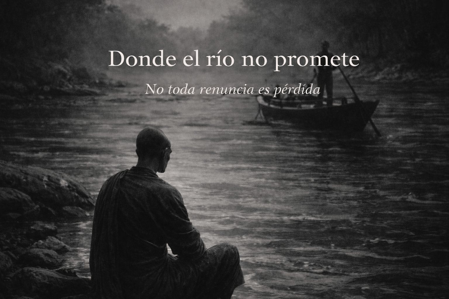 Antes de cruzar umbral, decisión, límite, tránsito, espera