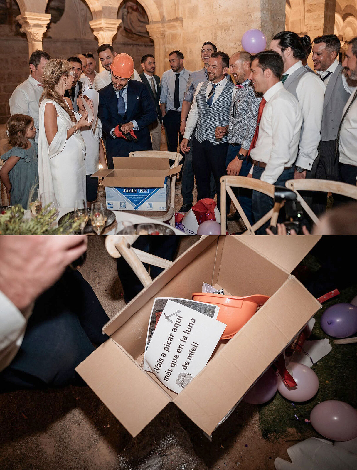 bloque de hormigon como regalo de boda