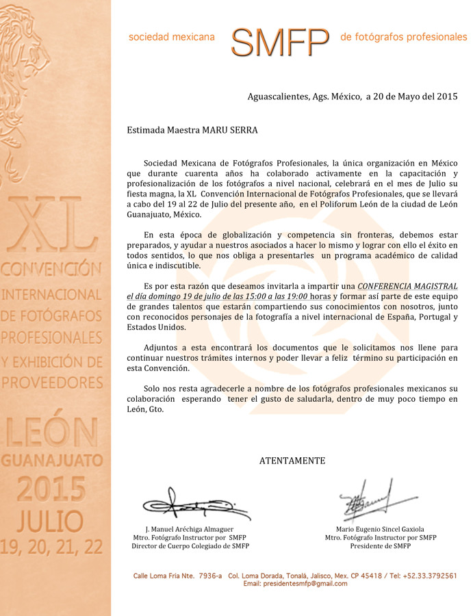 Carta Invitacion