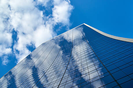 Even the clouds are reflected