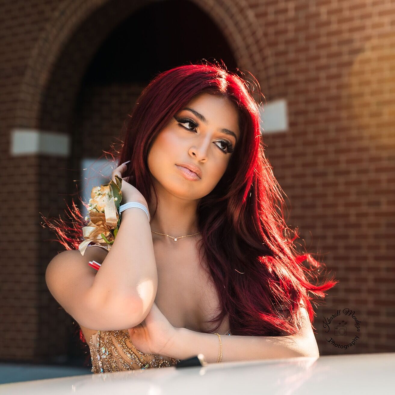 High school prom portrait in Central New Jersey by Kharoll Mendoza Photography
