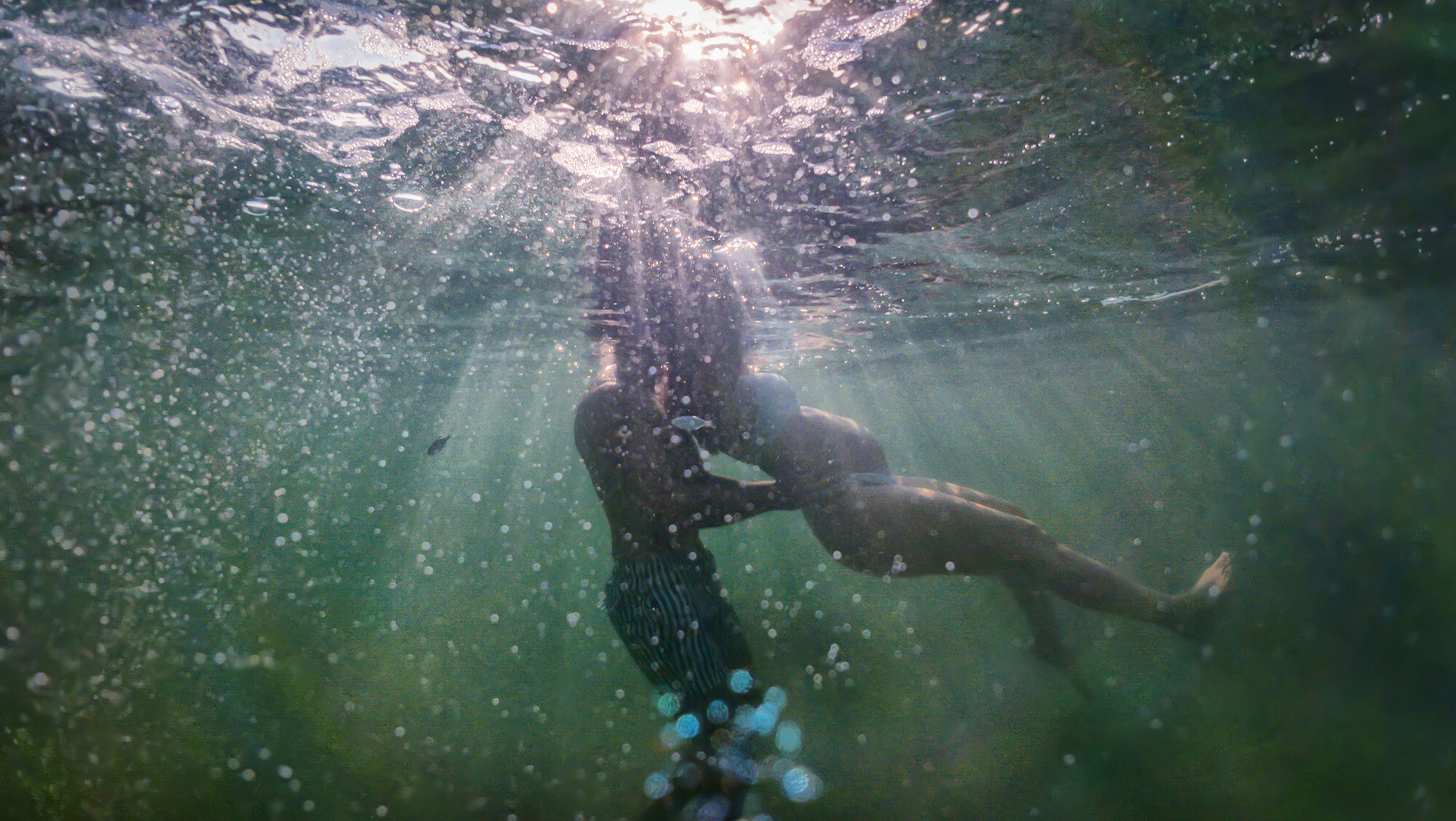 Sesión de fotos de embarazo en Santa Pola bajo el agua05