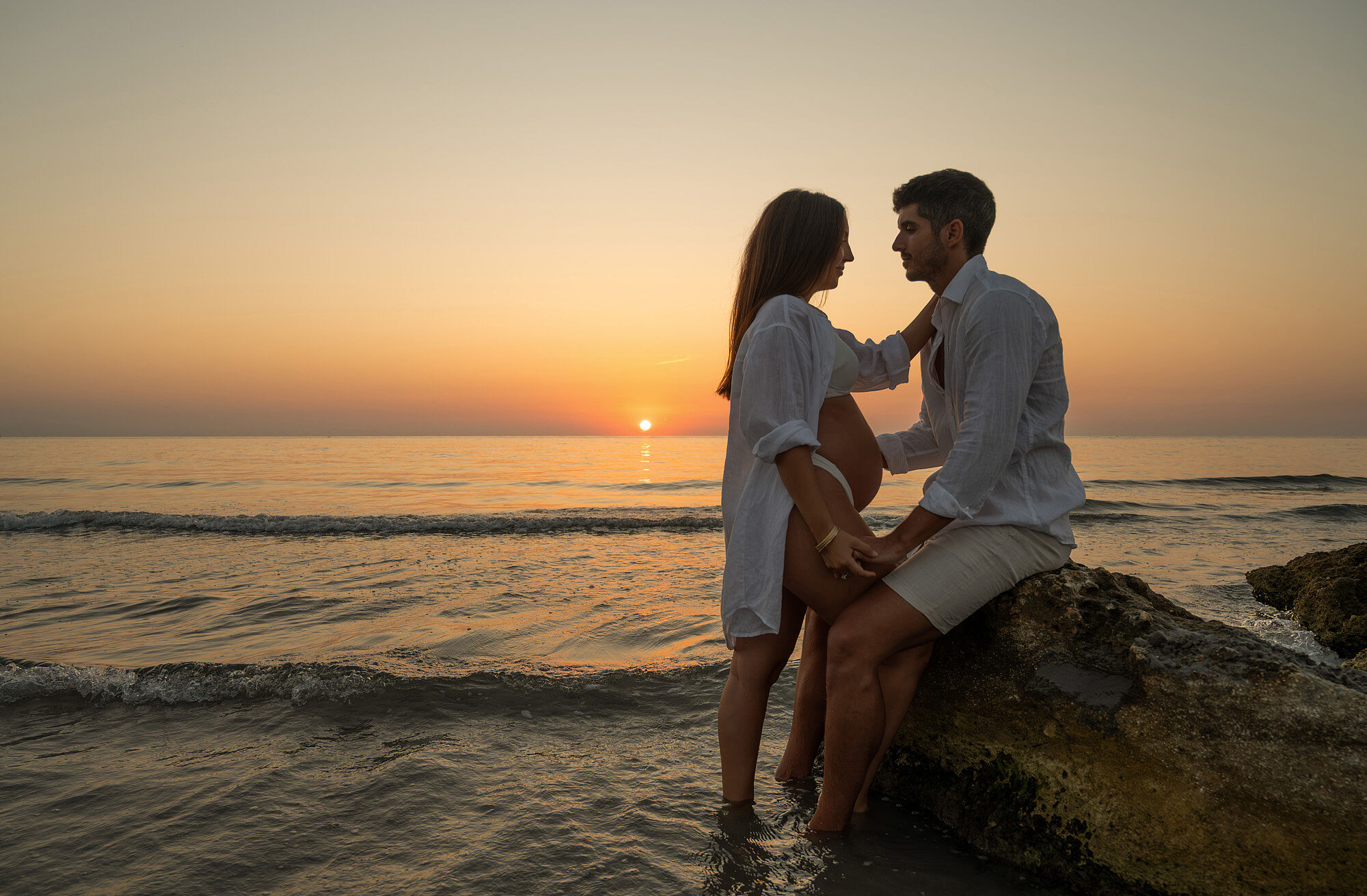 sesion fotos embarazo playa