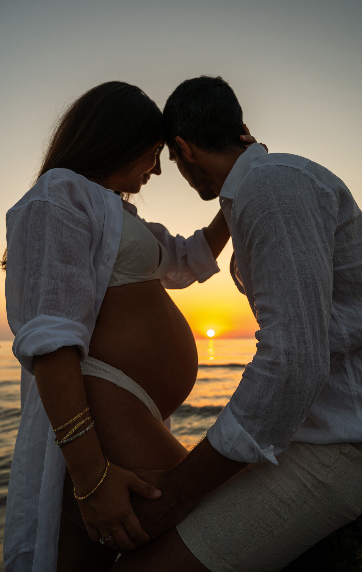 sesion fotos embarazo playa