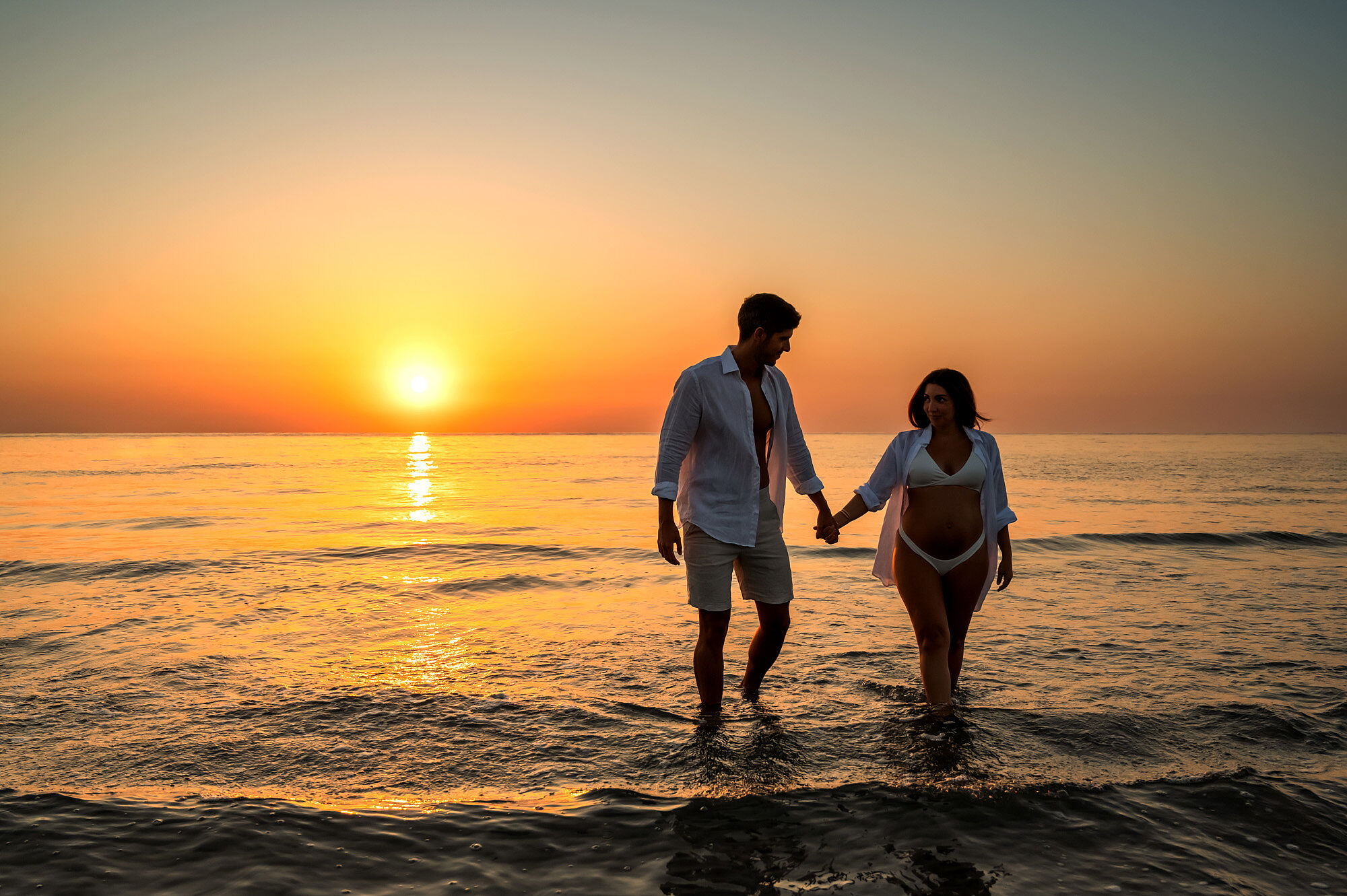 sesion fotos embarazo playa