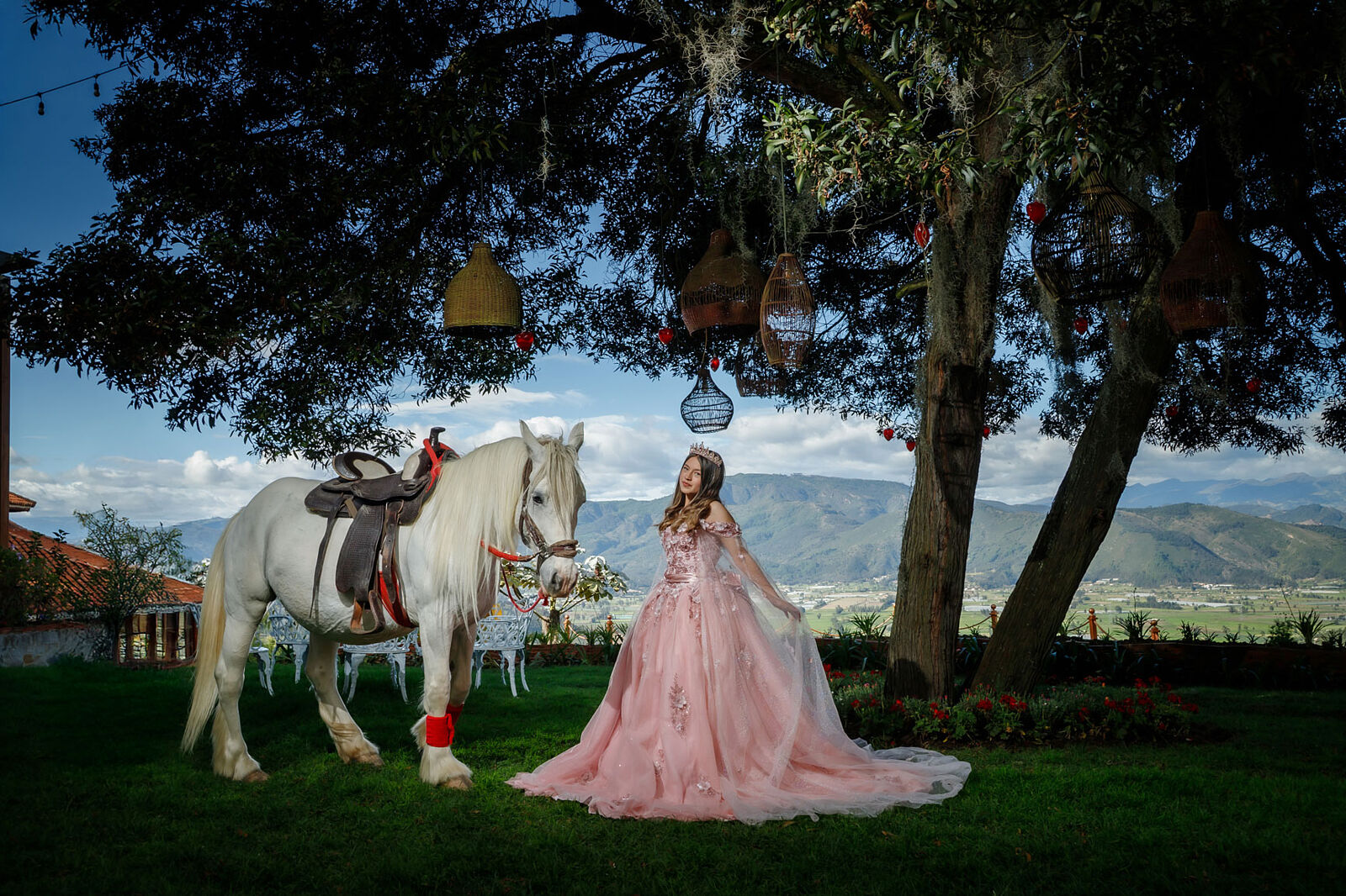 Estudio quinceañera con caballo en guatika boyacá
