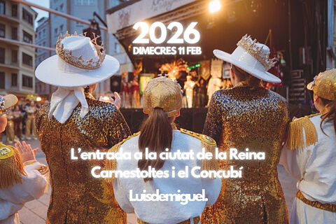 L’entrada a la ciutat de la Reina Carnestoltes i el Concubí 