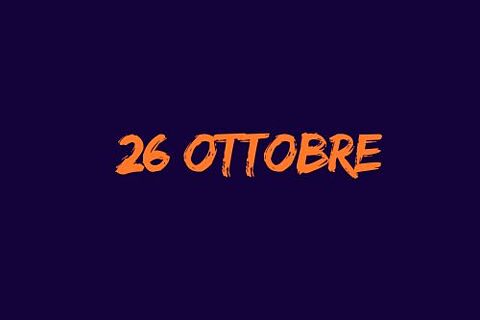 26 OTTOBRE