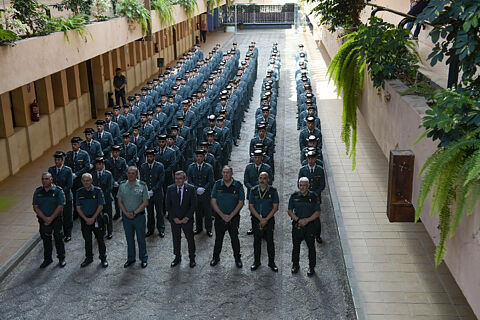 nuevos guardias civiles alumnos en prácticas