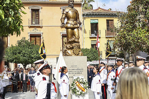 Inauguración de la estatua homenaje a Álvaro de Bazán