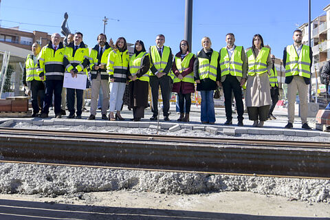 visita las obras de la prolongación sur del metro de Granada