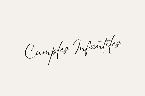 Cumples infantiles