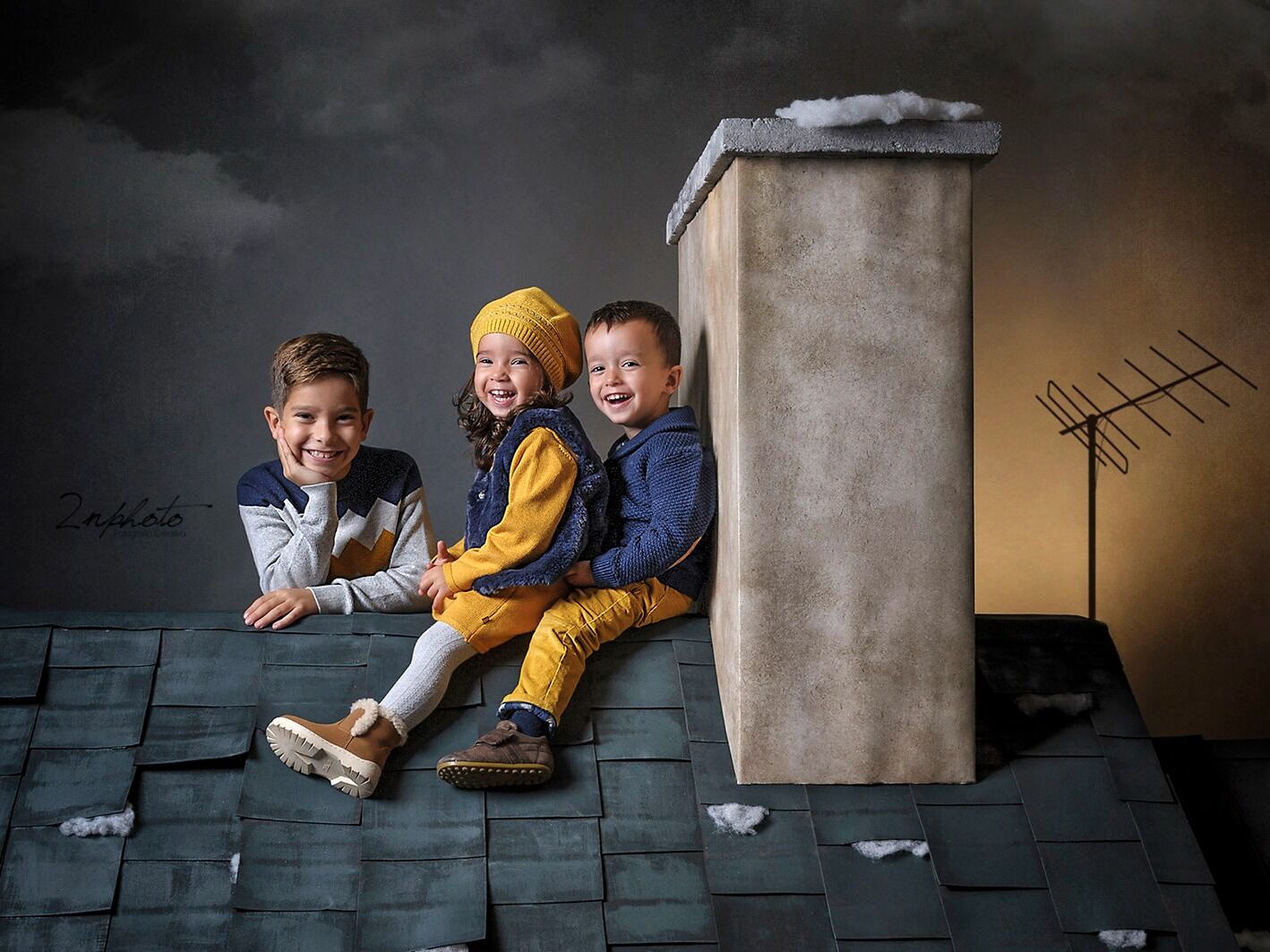 Sesión de navidad con encanto en barcelona Reportaje de navidad con magia en hospitalet