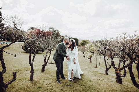 Leticia y Xabier Boda en Olagorta Berango