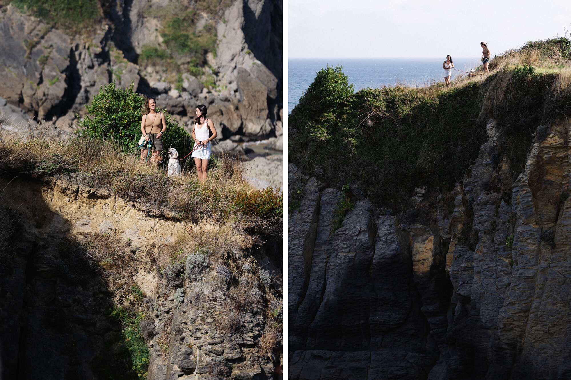 Reportaje mascotas en la costa, Castro Urdiales, Cantabria. 