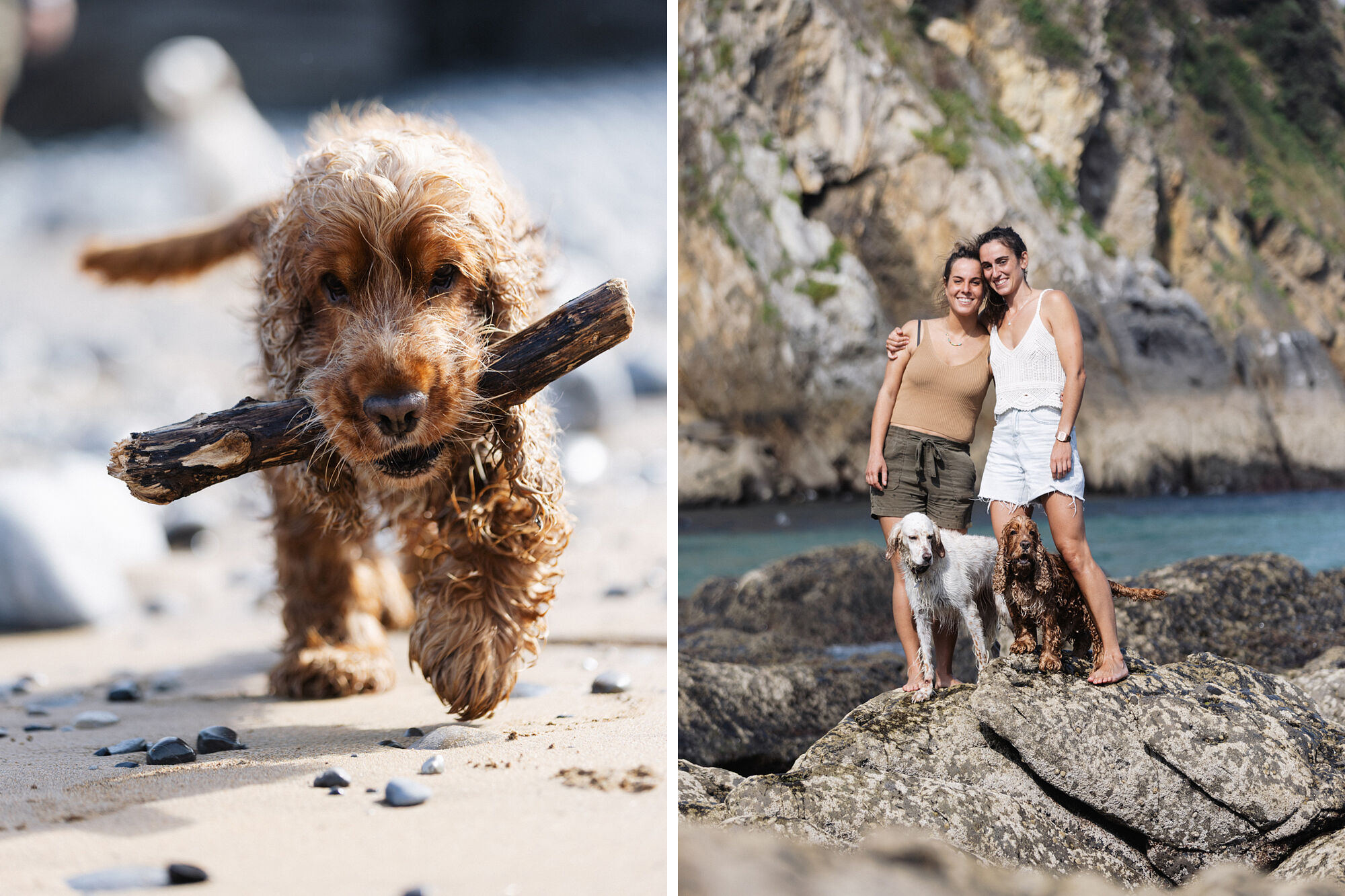 Fotógrafo de parejas con perros. Kunst Photo & Art Berango, Pais Vasco. 