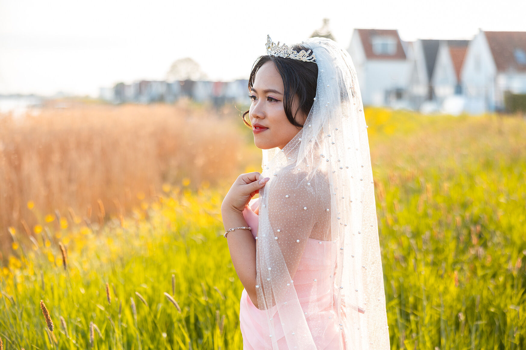 Romantic bride portrait. Amsterdam Wedding.