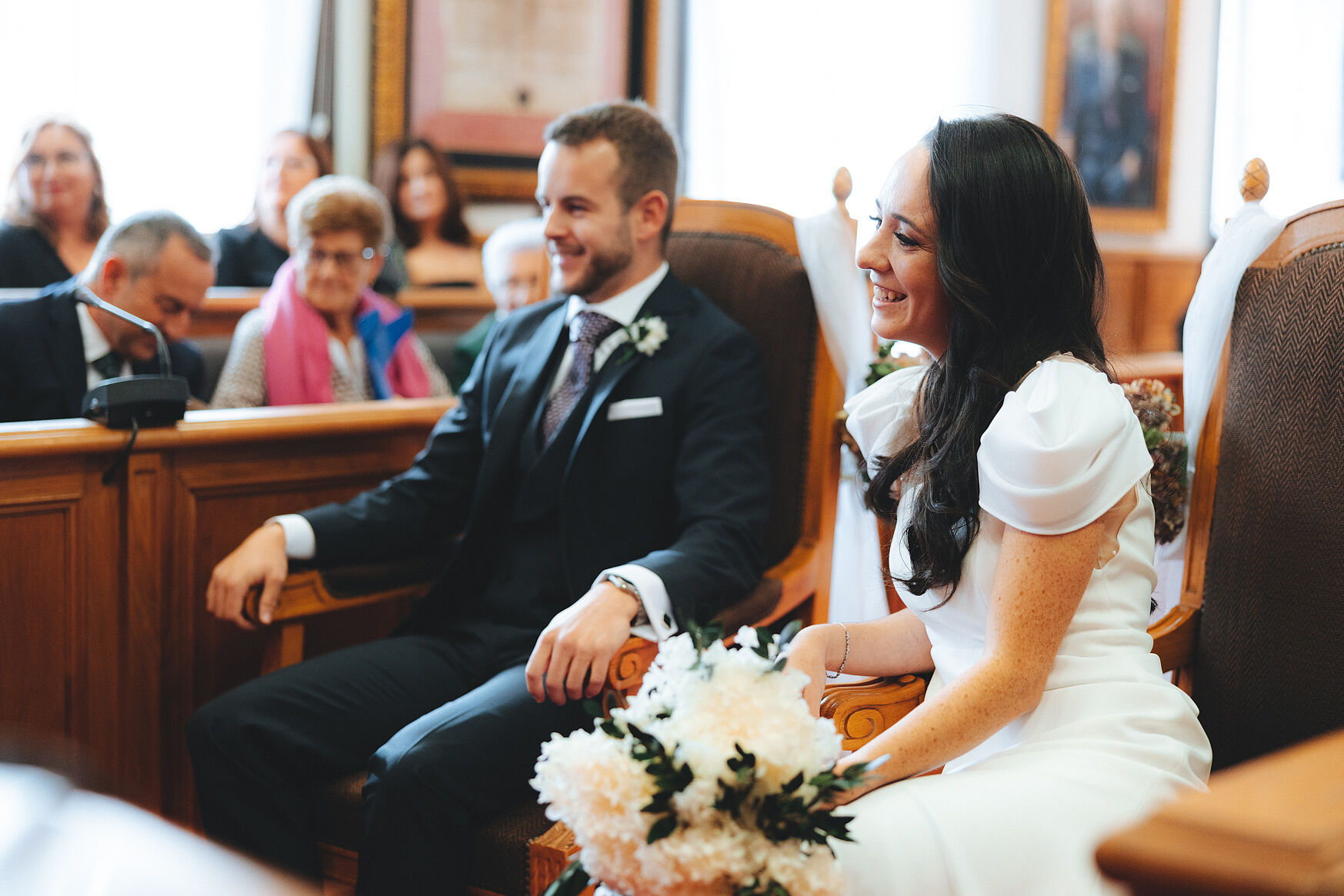Wedding ceremony at Portugalete Town Hall, Basque Country.