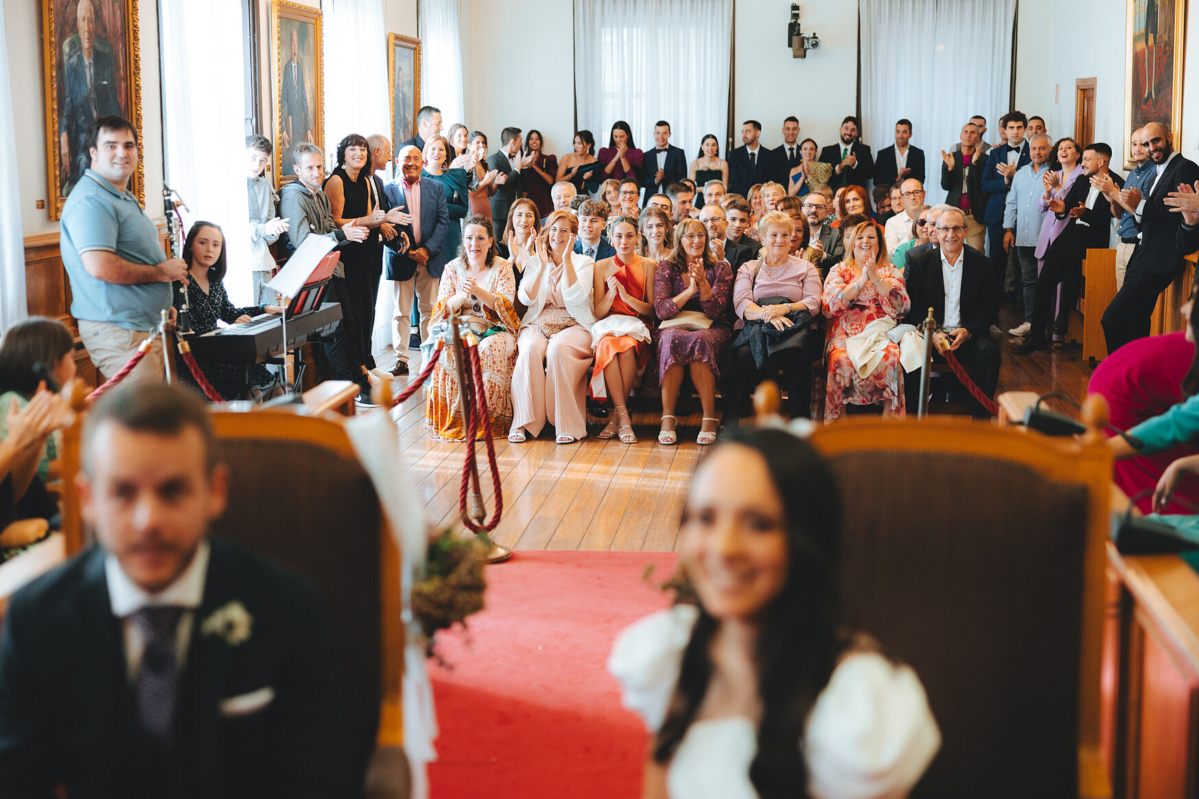 Documentary wedding reportage, civil ceremony at Portugalete Town Hall