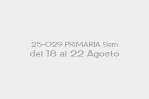 25-029 PRIMARIA Sem del 18 al 22 Agosto