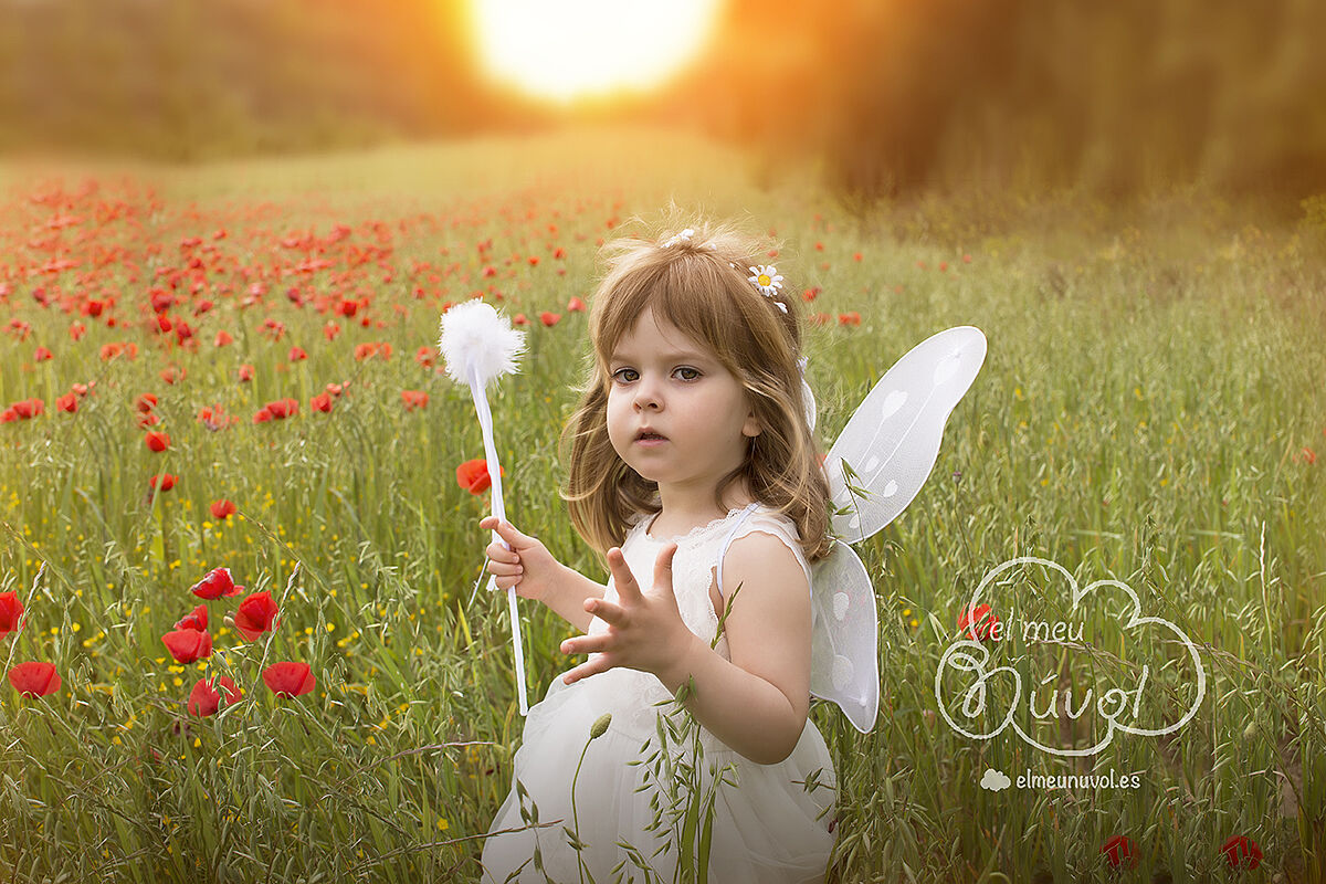 sesión de fotos infantil campo amapolas el meu núvol fotografía igualada barcelona00012