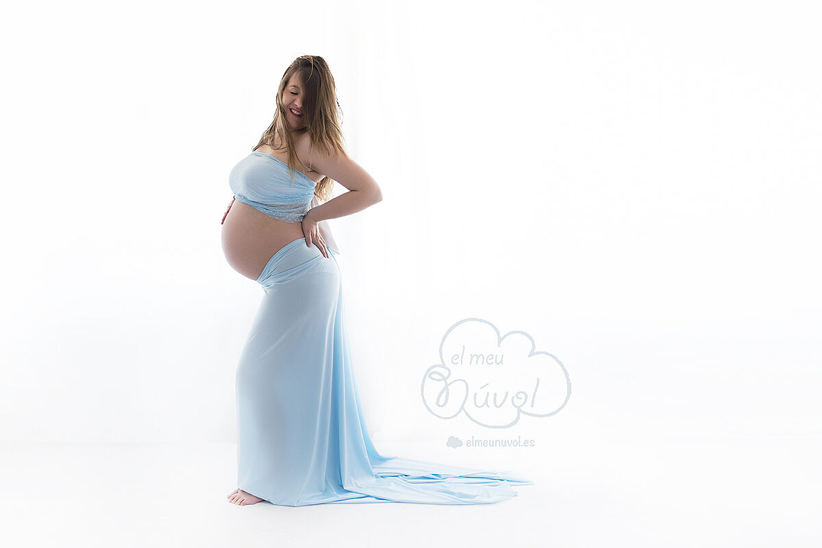 fotografía de embarazo igualada barcelona azul el meu núvol fotógrafo newborn recién nacidos infantil familia bebé