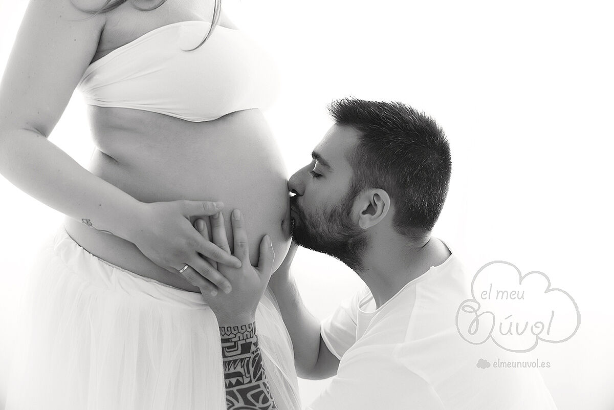 fotografía de embarazo igualada barcelona azul el meu núvol fotógrafo newborn recién nacidos infantil familia bebé