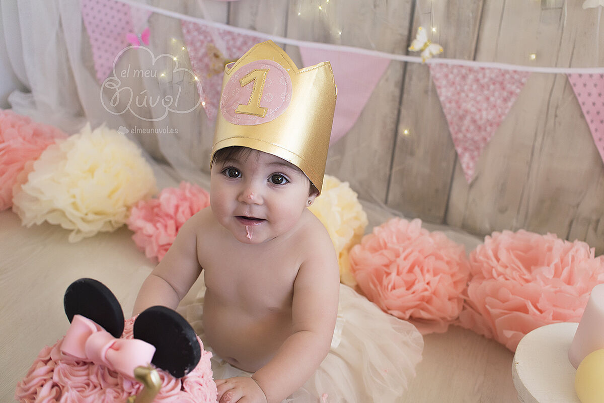 fotografía smash the cake en igualada barcelona rosa palo el meu núvol fotógrafo newborn infantil igualada00015
