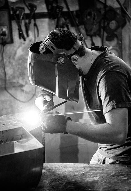 Welder working