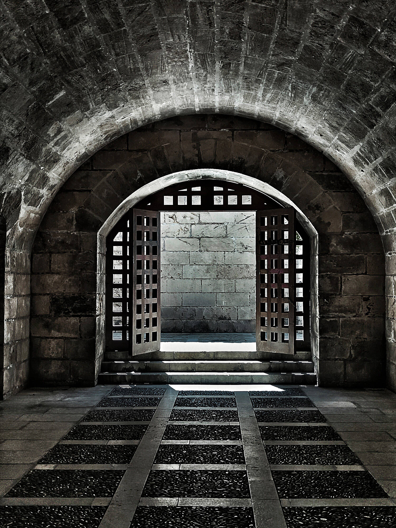 Pasillo del castillo de Palma